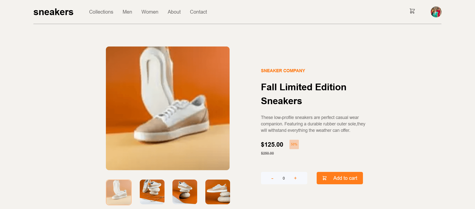 Ecommerce Product Page