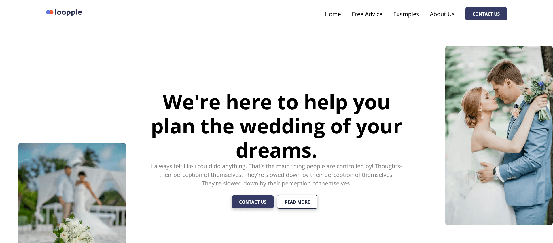 Wedding Landing Page